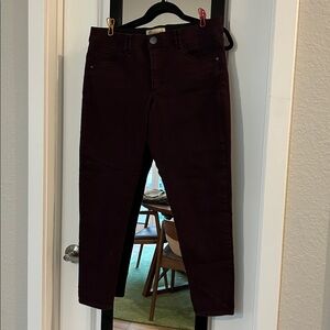Democracy Rich Burgundy jeans. Ab technology